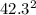 42.3^{2}