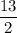 \displaystyle\frac{{13}}{2}