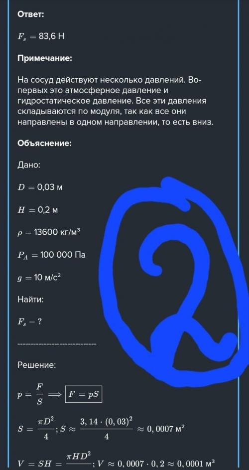 Ко дну цилиндрического сосуда на пружине прикреплён невесомый поршень, из-под которого откачан возду